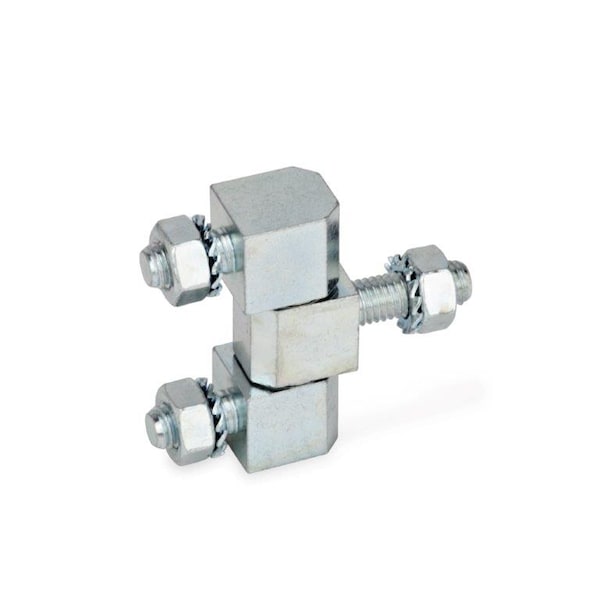 GN129-12-D 3 Part Solid Hinge, Steel